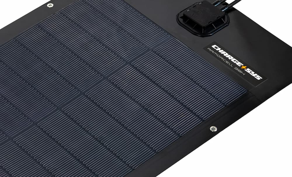 ARMORCELL 38H portable solar panel, angled view